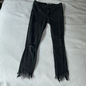 Free People Dark Grey/Black Jeans. Size 28.